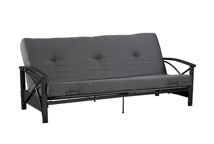Caden 6 Inch Full Size Poly Filled Futon Mattress - Gray - Full