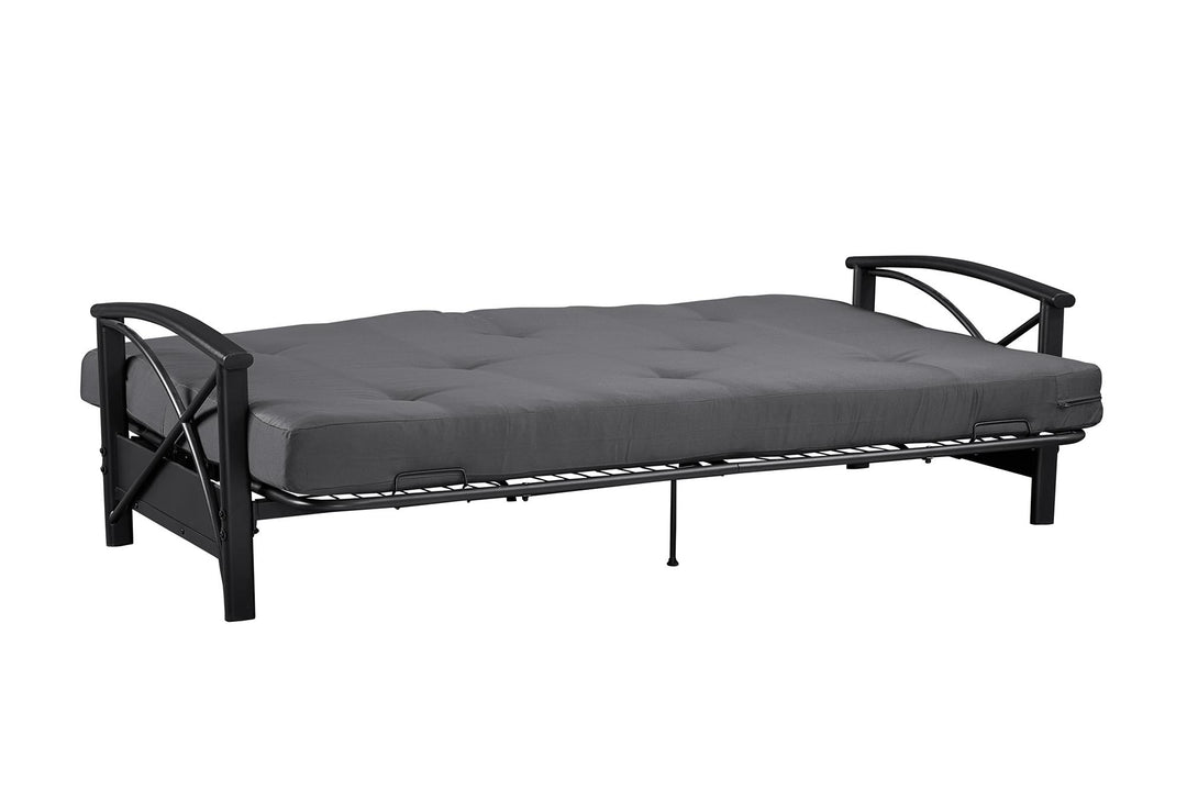 Caden 6 Inch Full Size Poly Filled Futon Mattress - Gray - Full