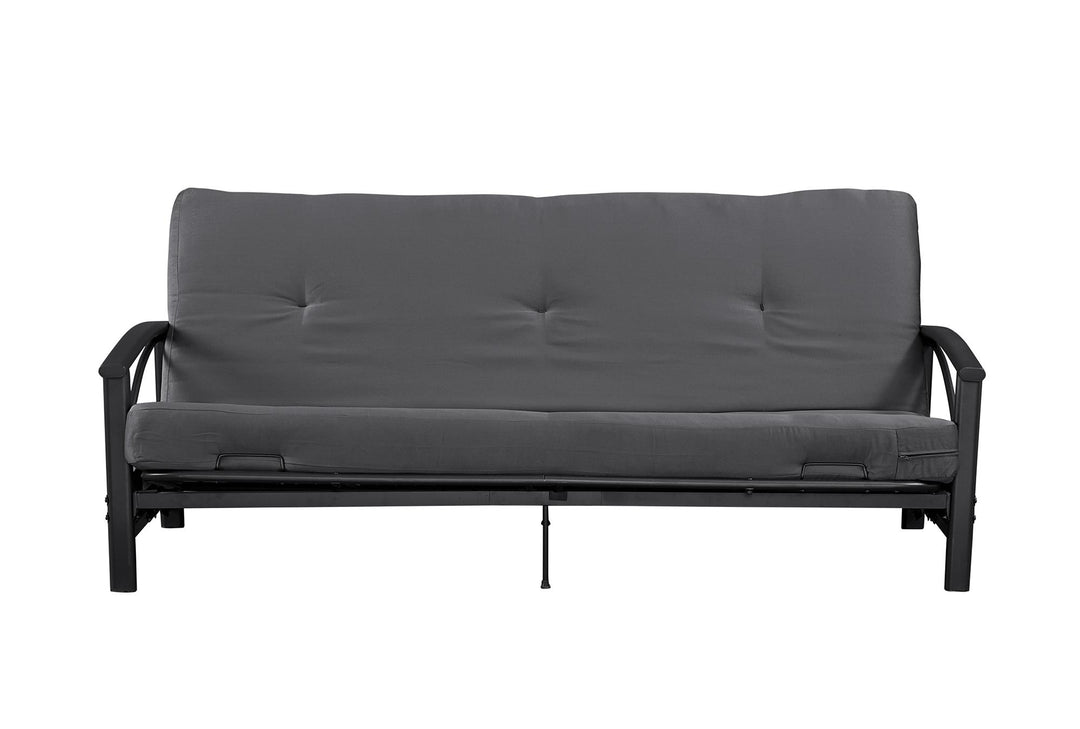 Caden 6 Inch Full Size Poly Filled Futon Mattress - Gray - Full