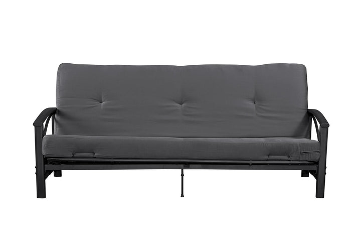 Caden 6 Inch Full Size Poly Filled Futon Mattress - Gray - Full