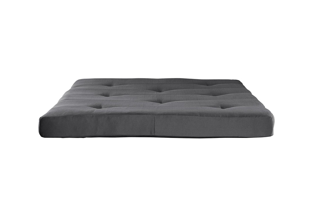 Caden 6 Inch Full Size Poly Filled Futon Mattress - Gray - Full