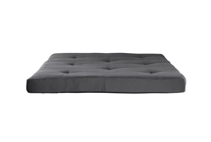 Caden 6 Inch Full Size Poly Filled Futon Mattress - Gray - Full