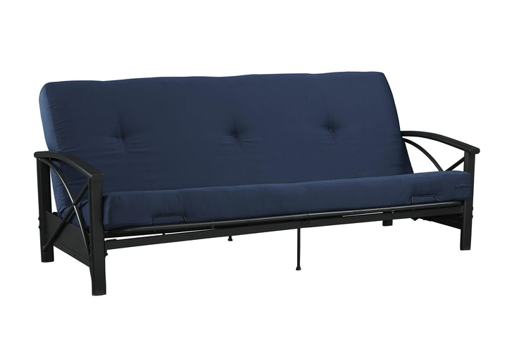 Caden 6 Inch Full Size Poly Filled Futon Mattress - Blue - Full