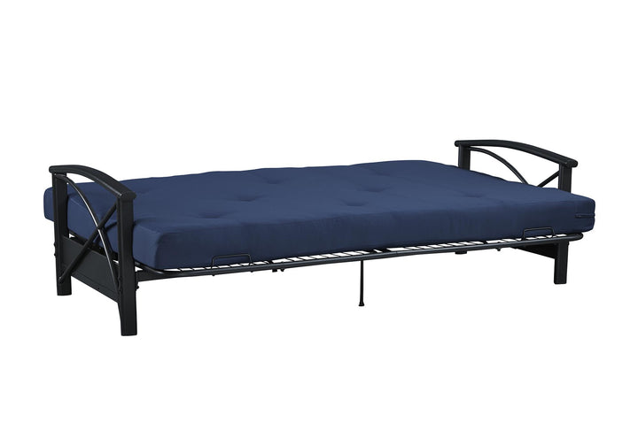 Caden 6 Inch Full Size Poly Filled Futon Mattress - Blue - Full