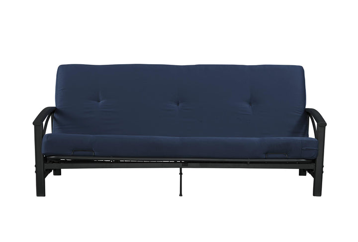 Caden 6 Inch Full Size Poly Filled Futon Mattress - Blue - Full
