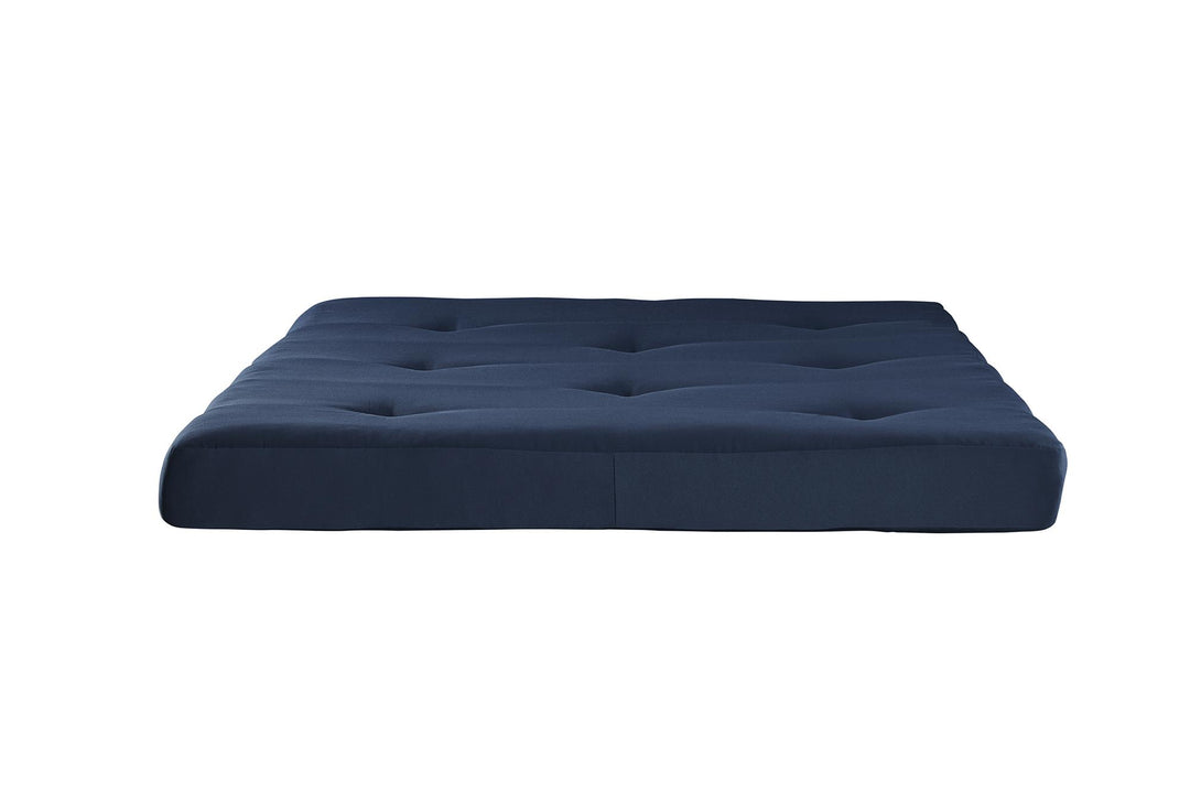 Caden 6 Inch Full Size Poly Filled Futon Mattress - Blue - Full
