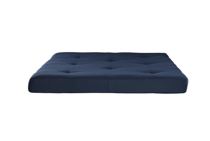 Caden 6 Inch Full Size Poly Filled Futon Mattress - Blue - Full
