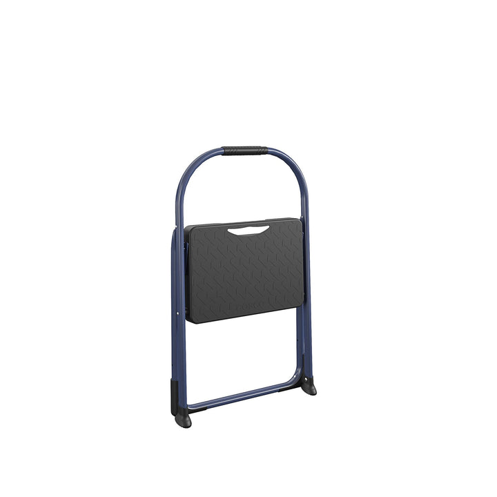 Folding Step Stool for 225 lb Weight -  Navy 