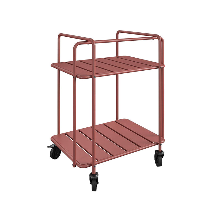 stylish serving cart - Red
