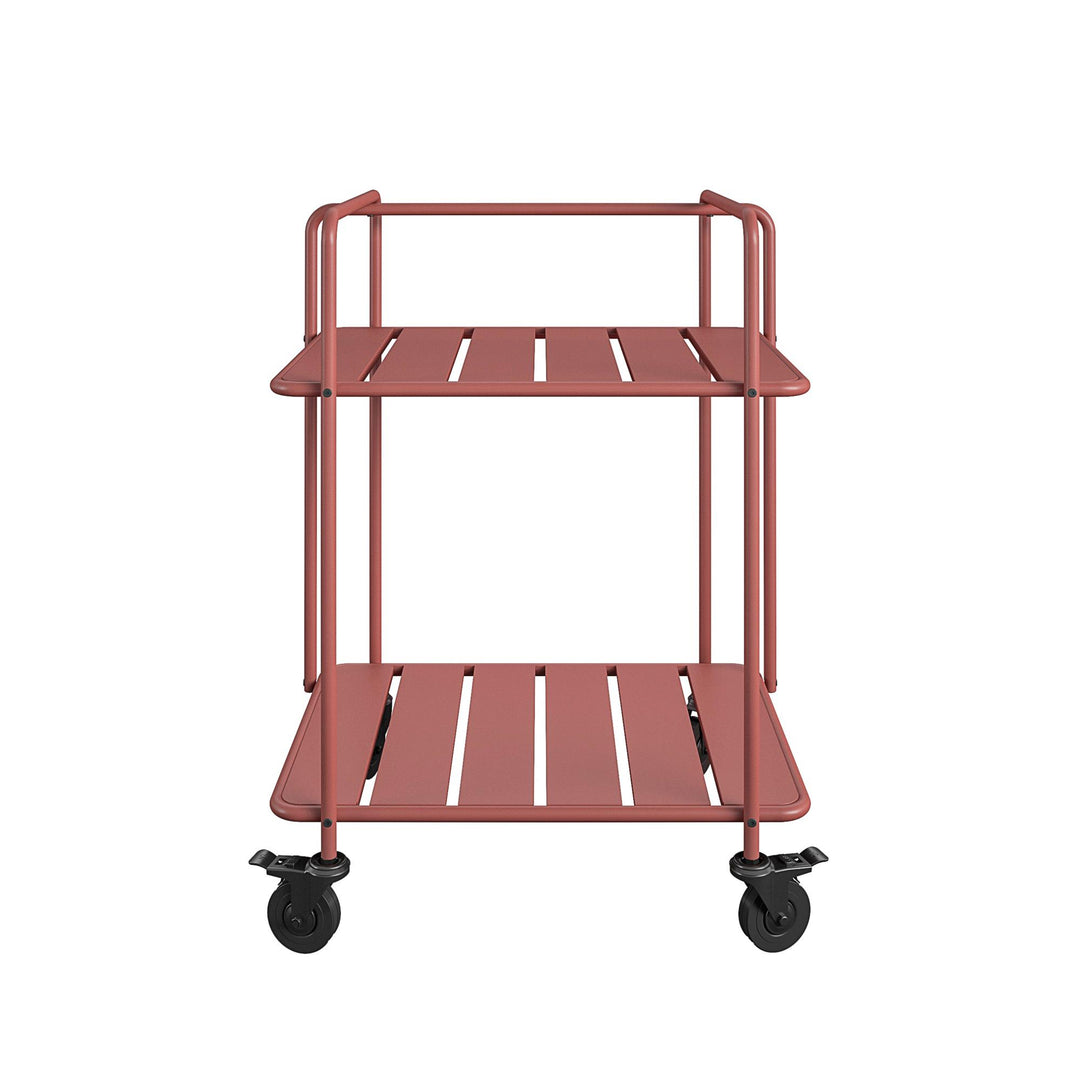 serving cart for restaurants - Red