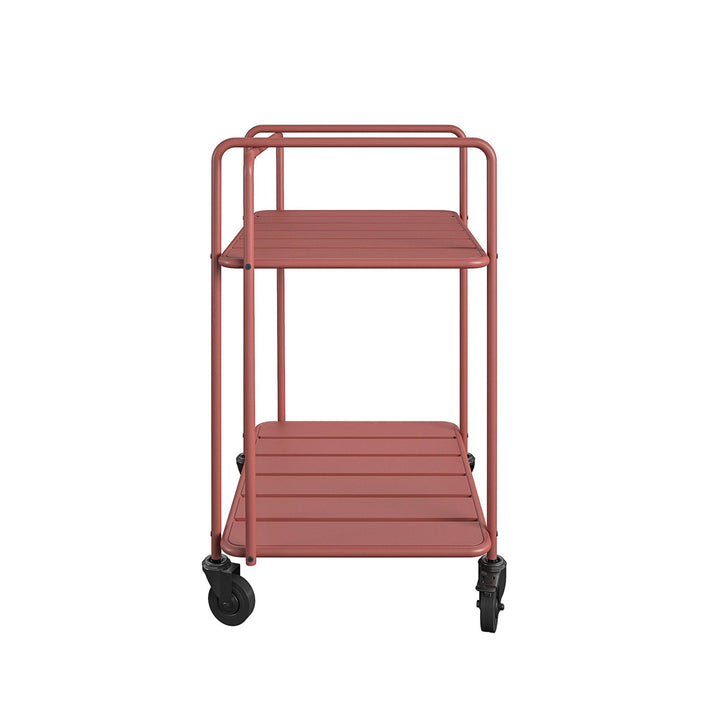June Outdoor/Indoor Square Dining Table - Red