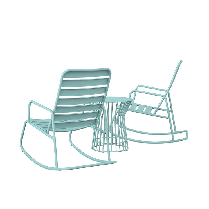 Roberta Outdoor/Indoor Rocking Chair - Aqua Haze
