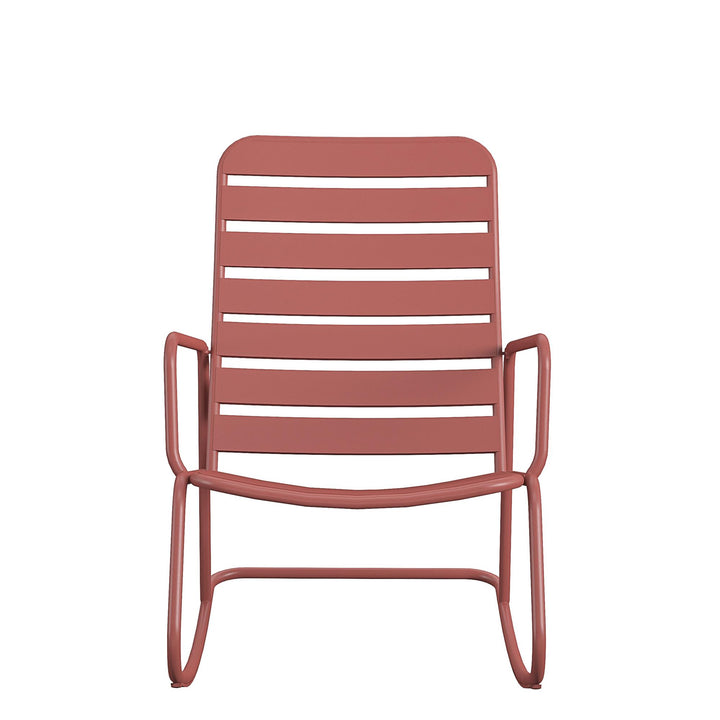 Roberta Outdoor/Indoor Rocking Chair - Terracotta