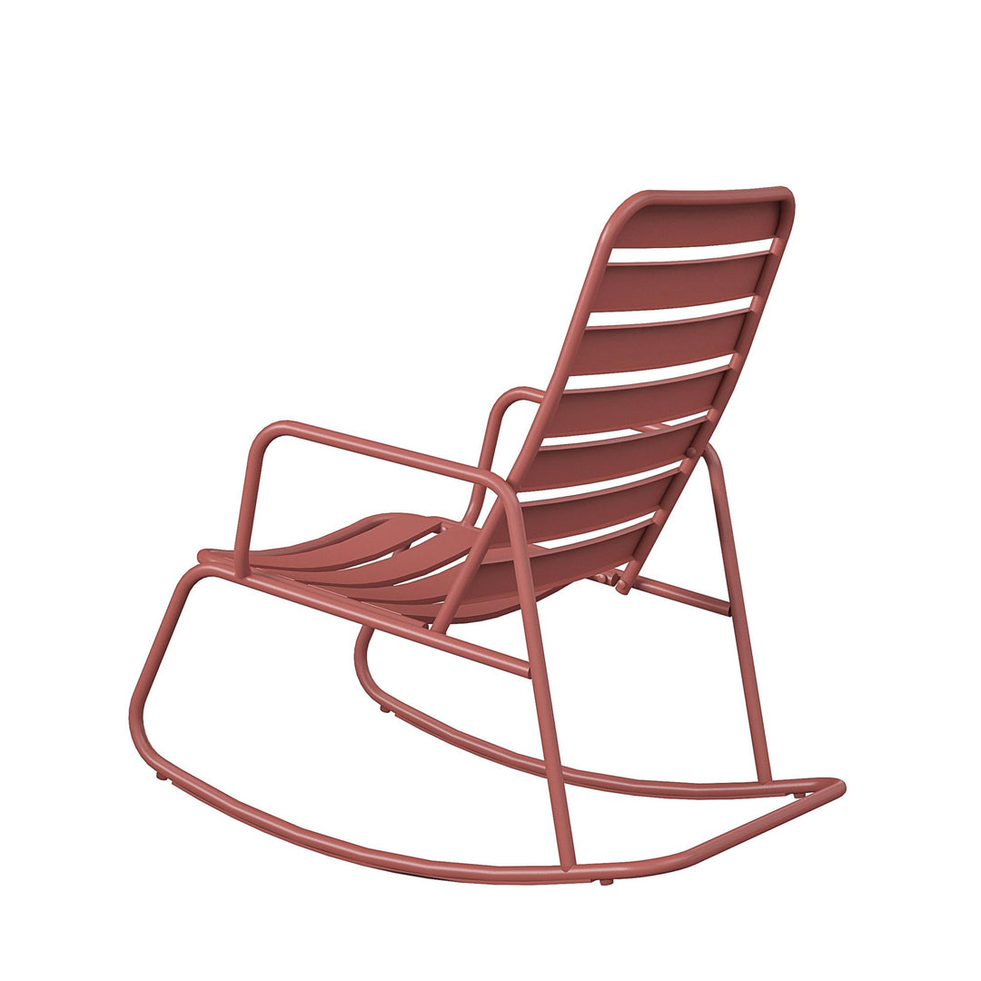 rocking chair for lawn  - Red