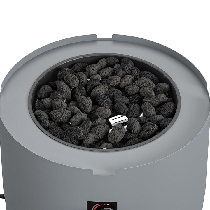Astra Collection, 23 Inch Fire Pit - Dark Gray