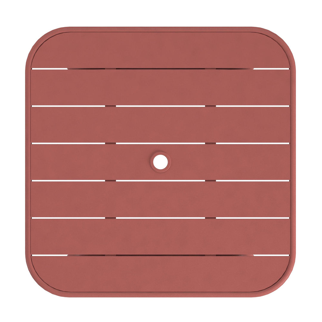 poolside dining furniture - Red