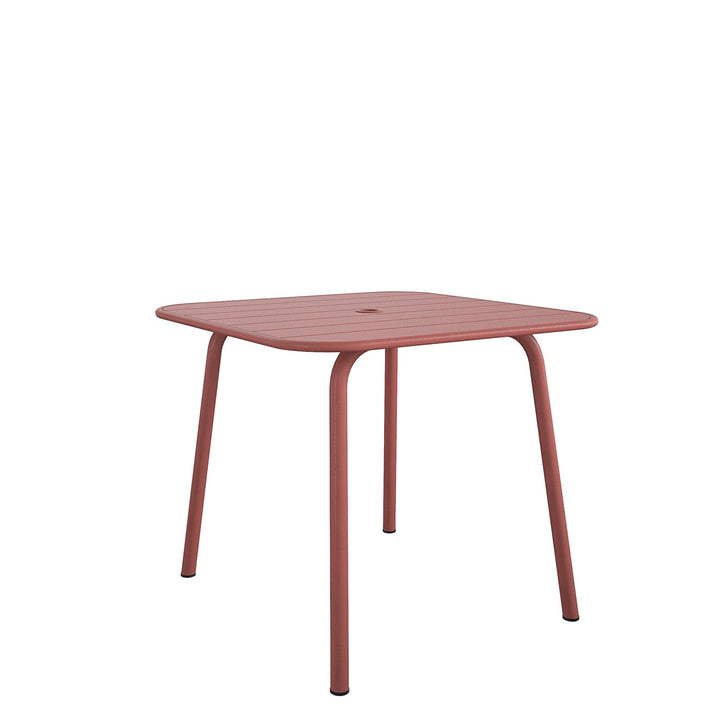 June Outdoor/Indoor Square Dining Table - Red