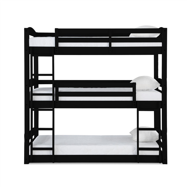 bunk bed triple - Black
