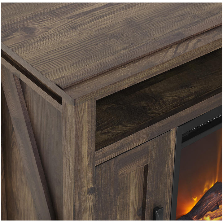 Farmington Electric Fireplace TV Console for TVs up to 50 Inch - Rustic