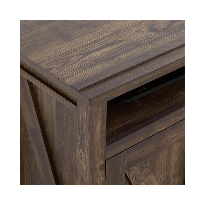 Farmington Electric Fireplace TV Console for TVs up to 60 Inch - Rustic