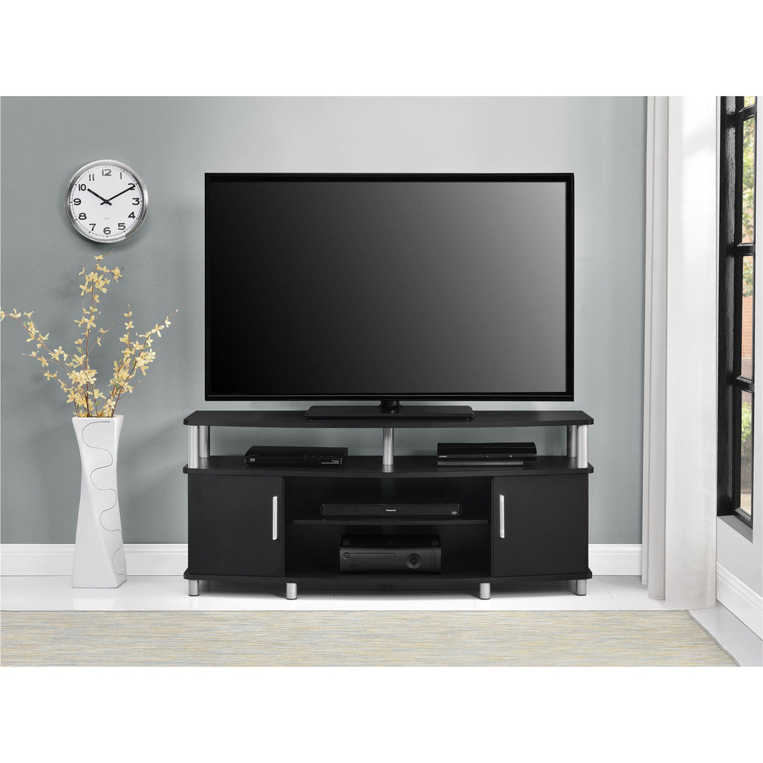 Contemporary TV stand for 50 inch TVs -  Black