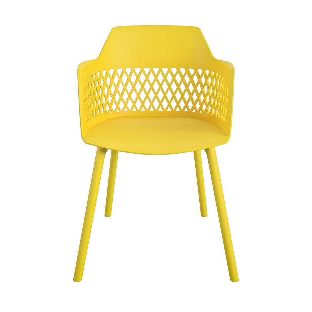 resin dining chairs - Yellow