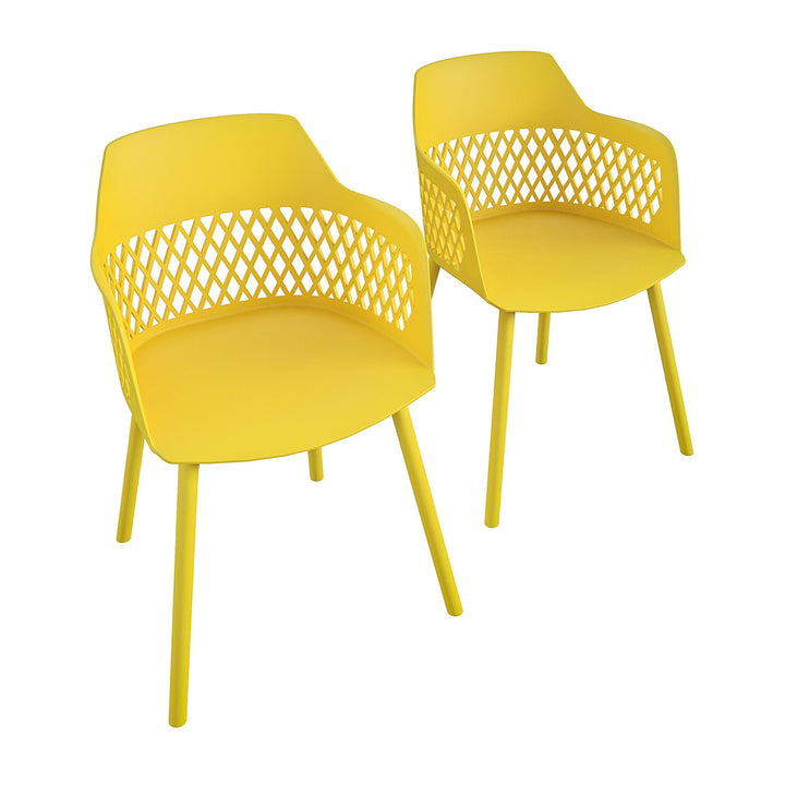 indoor dining chairs - Yellow