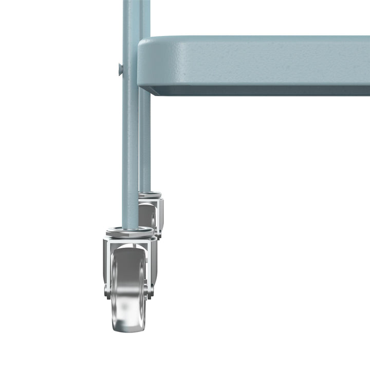 Best brands for 2-tier serving carts on wheels -  Light Blue 