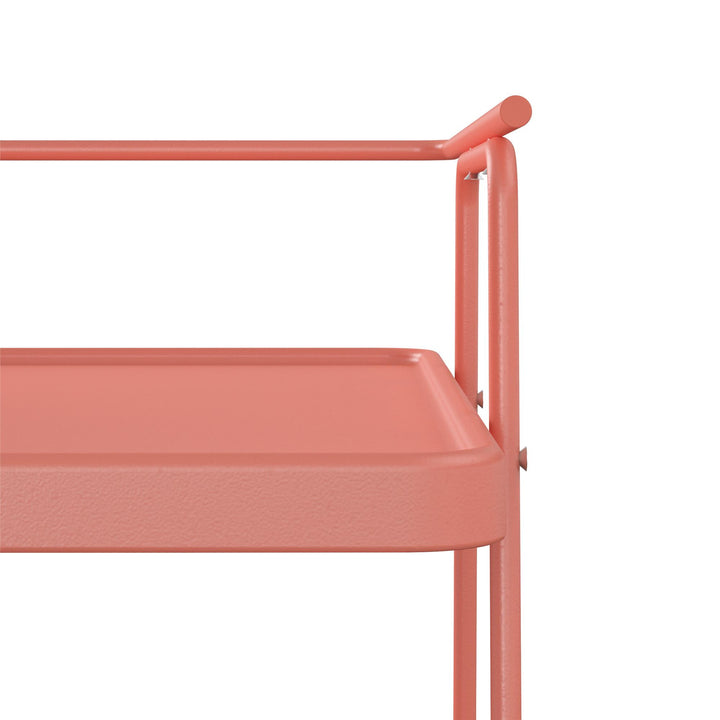 User reviews of 2-tier serving carts with lockable wheels -  Coral 
