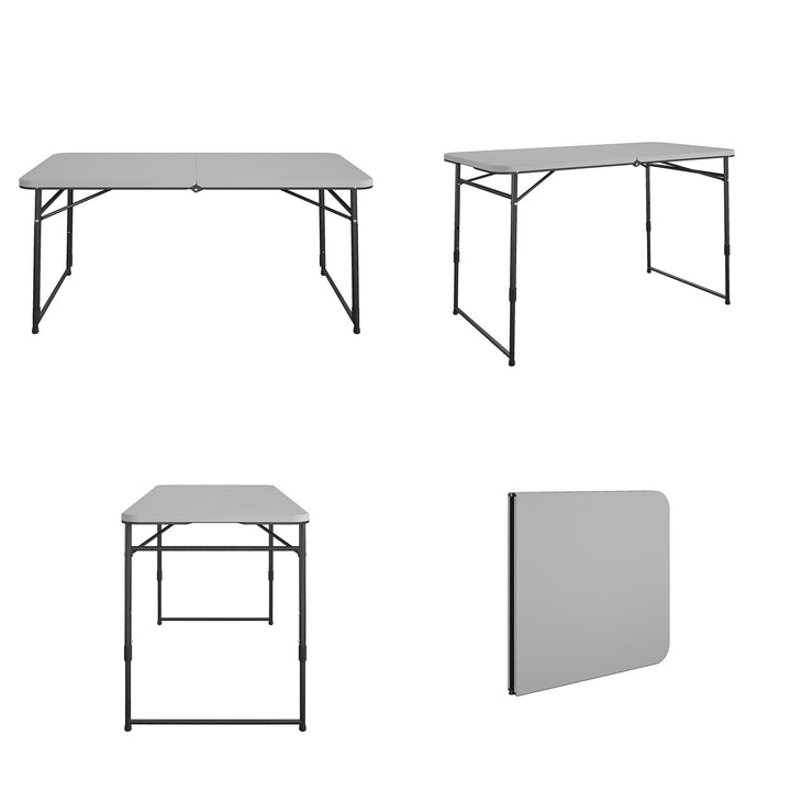 Heavy-duty folding table - Gray