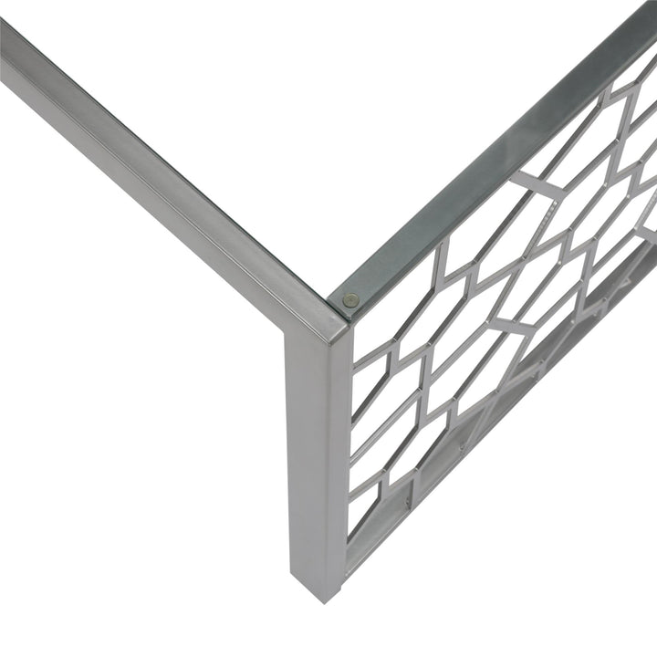 Juliette table for contemporary living room -  Silver
