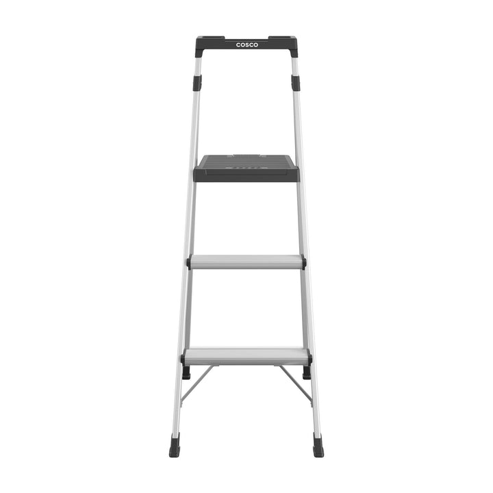 5 foot lite solutions step stool -  Aluminum/Black 