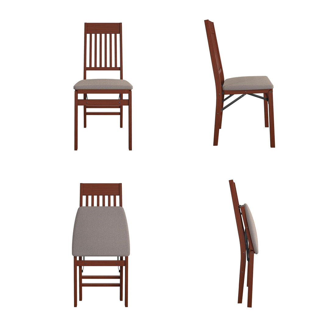Best wooden folding chairs for events -  Walnut 
