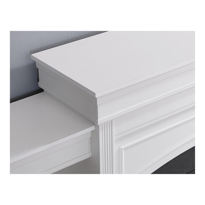 Lamont Fireplace with 26 Inch Fireplace Insert -  White