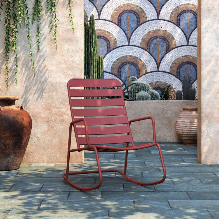 Roberta Outdoor/Indoor Rocking Chair - Terracotta