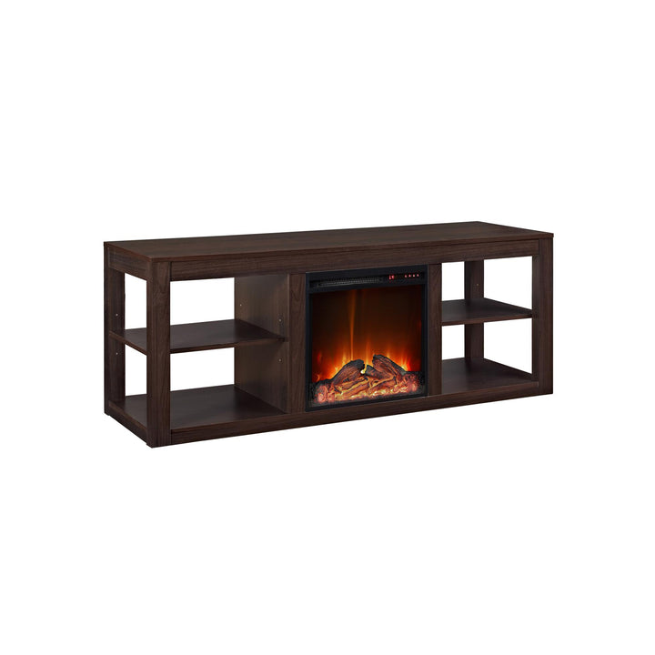 Parsons Electric Fireplace TV Stand for TVs up to 65 Inches  -  Espresso