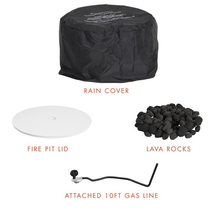 Astra design fire pit -  White