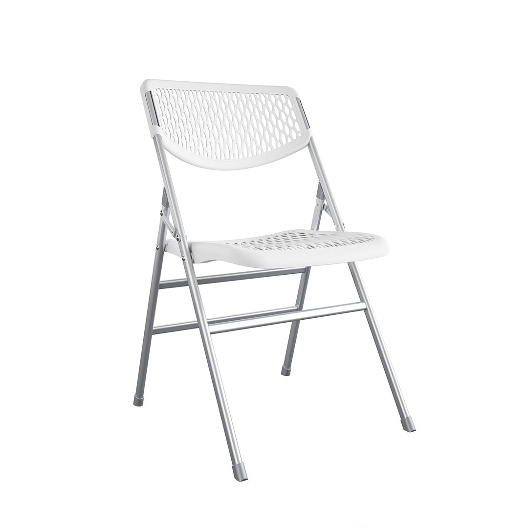 Commercial Folding Chair Set of 4 Ultra Comfort -  White 