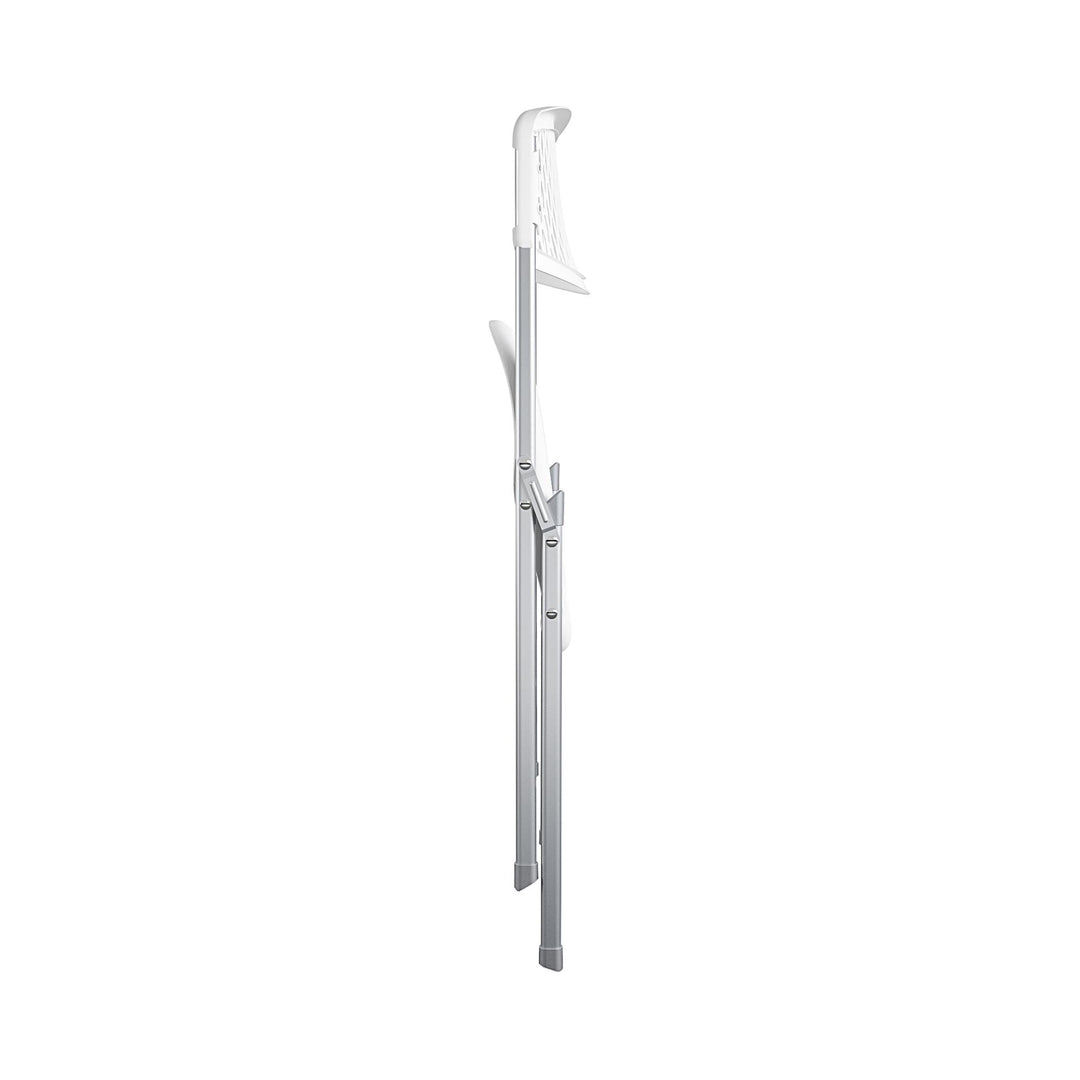 Ultra Comfort Commercial XL Plastic Folding Chair -  White 