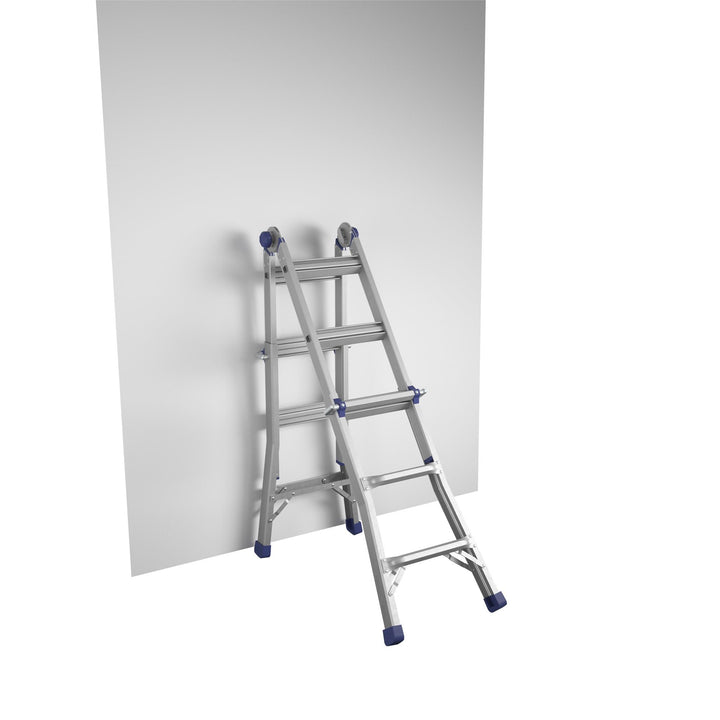 Multiple Positions and Heights 14 ft Ladder -  Silver