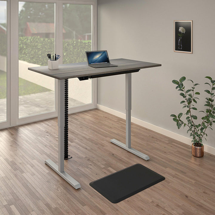 Professional Sit and Stand Adjustable Height Pro-Desk with Pull-Out Drawer - White - 4’ Straight