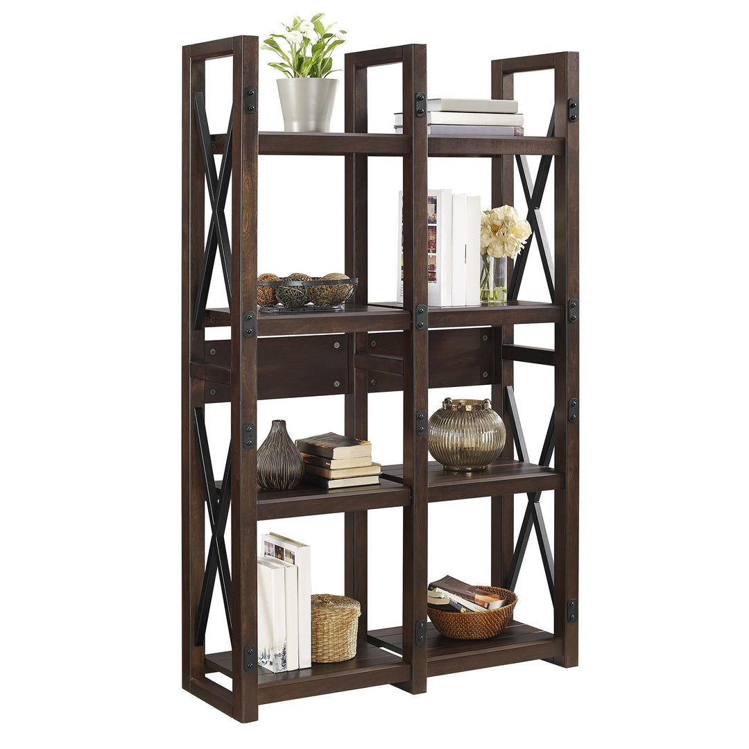 Wildwood bookshelf for rooms -  Espresso