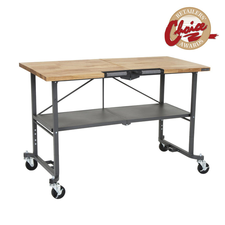 wooden foldable workbench - Gray