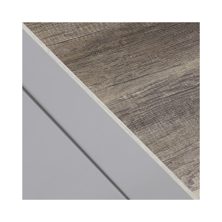 Carver Coffee Table with Magazine Storage for Home -  Gray