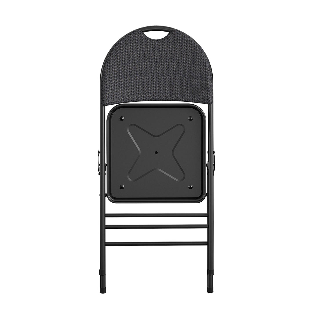 Fabric Padded Folding Chair Triple Braced Metal -  Times 