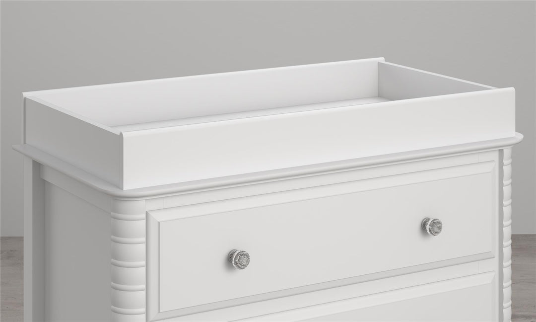 Changing table topper for dressers -  White