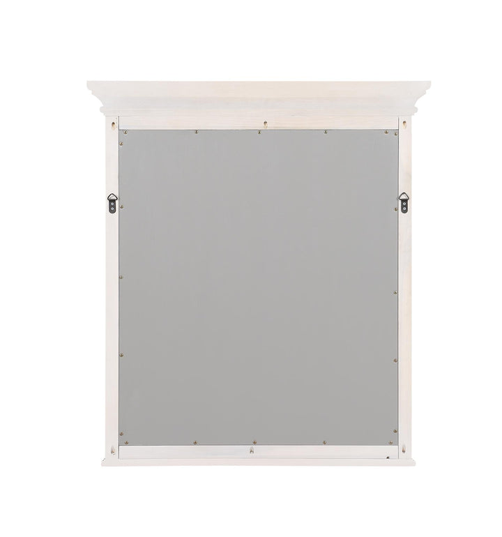 Monteray Beach 24 Inch Bathroom Mirror with Decorative Crown Molding - Gray - 30"
