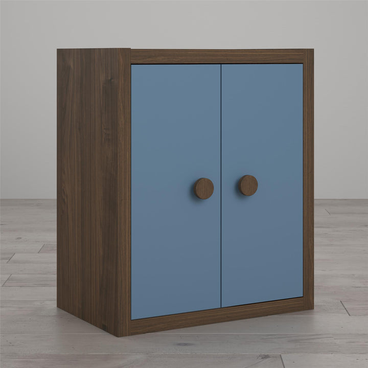 Modular storage with doors -  Blue