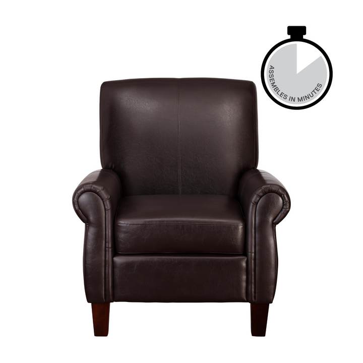 Best faux leather chair for living room -  Brown