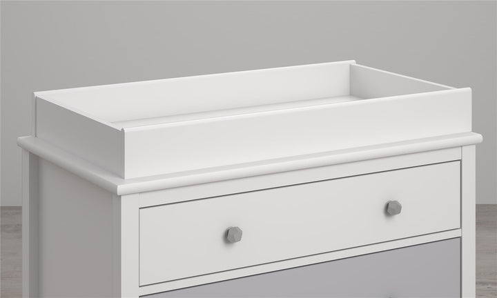 Poppy changing table topper for baby room -  White